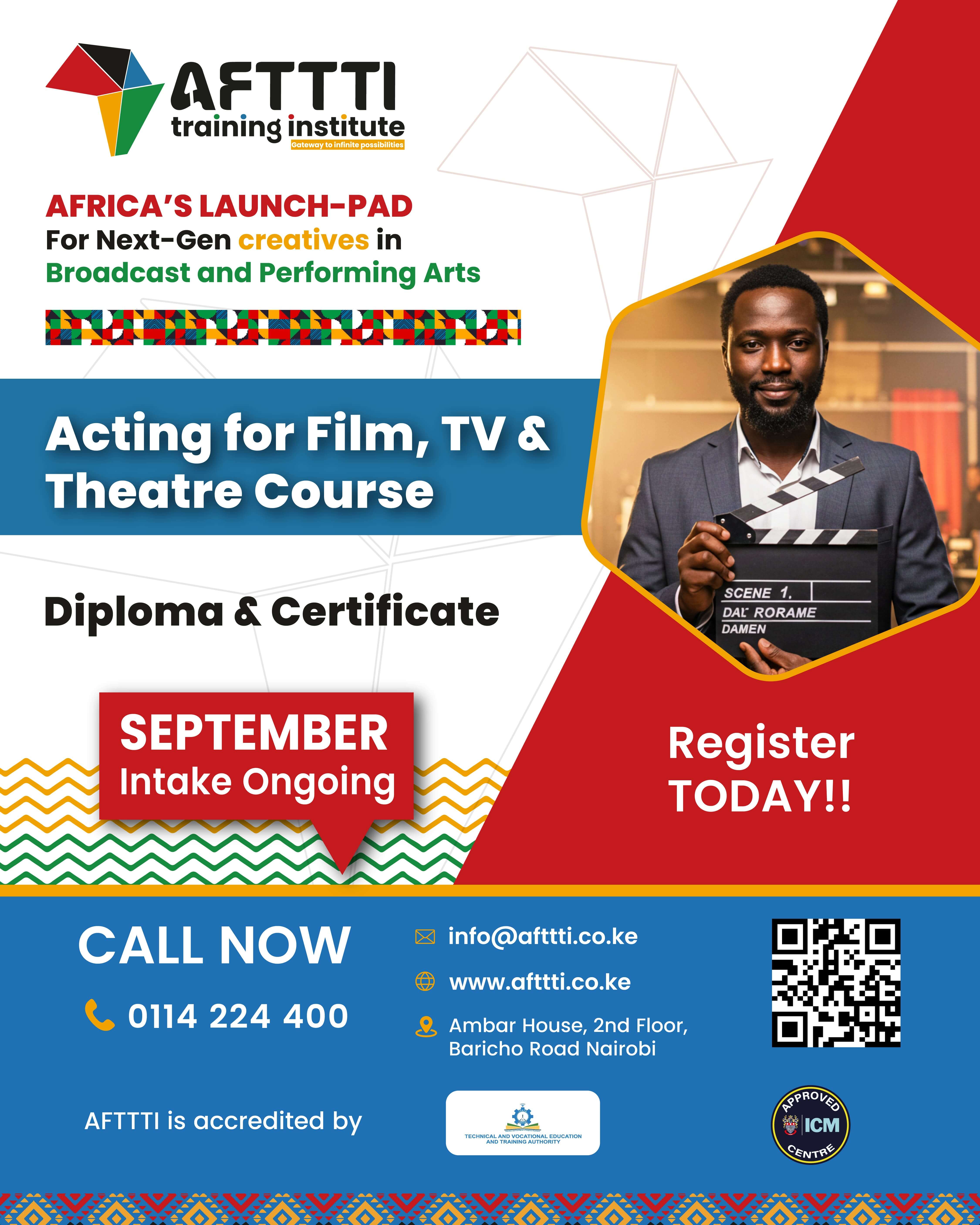 Acting for Film, Tv & Theatre Course